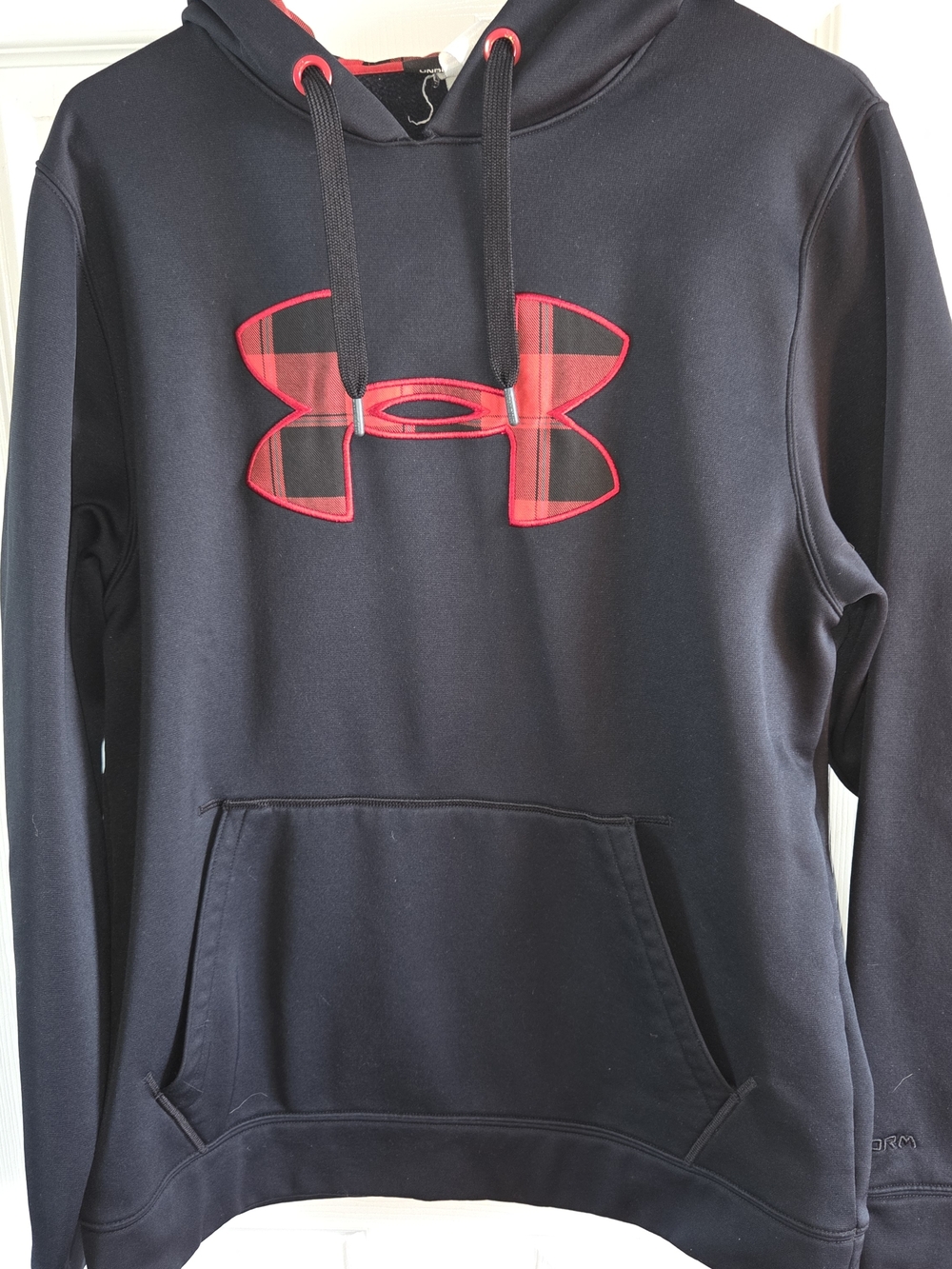 Under Armour Black Hoodie with Red Logo